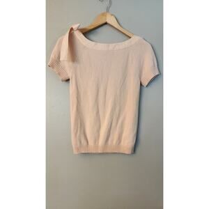 Marc Jacobs‎ short sleeve pink sweater bow sz small wool cashmere